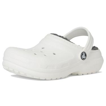 Imagem de CROCS Classic Lined Clog K - White/Grey - C12, 207010-10M-C12, Kids Unisex, White/Grey, C12