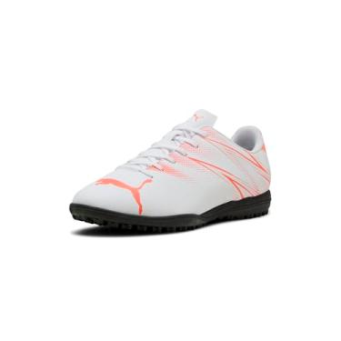 Imagem de PUMA Attacanto Turf Trainer Chuteira de futebol masculina, Puma Branco e vermelho brilhante, 41
