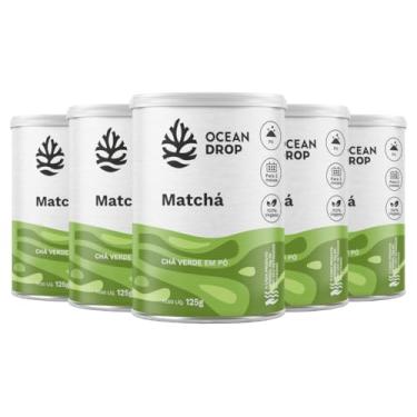 Imagem de Kit 5 Matchá em Pó Chá Verde Ocean Drop 125g