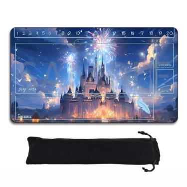Imagem de Tapete para jogos Playmat Lorcana 60x35cm com borracha antiderrapante 