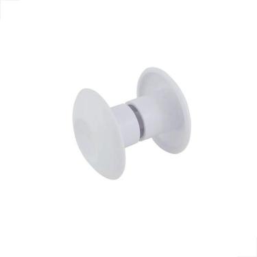 Imagem de Puxador Resina Médio Branco Porta De Vidro Blindex 4 Unidade - Sabatin