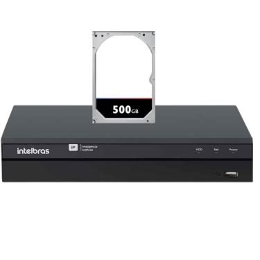 Imagem de Gravador De Vídeo Ip Nvr 16 Canais 4k Invd 1016 Intelbras 500gb