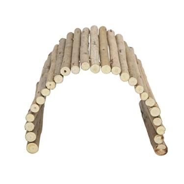 Imagem de Zerodis Ponte de Hamster de Madeira Produtos para Animais de Estimação Suprimentos para Animais de Estimação Pequenos Brinquedos Pequenos para de Túnel Multiuso e Brinquedo de Mastigar para Gerbil