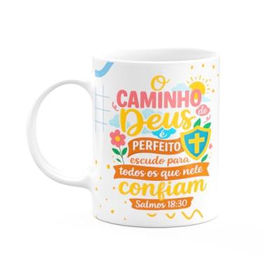 Imagem de JPS INFO, Caneca Religiosa Versículos Bíblicos - Salmos 18:30