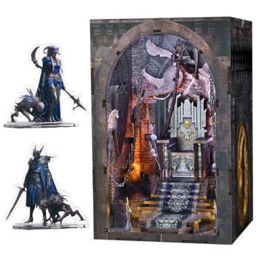 Imagem de MiniCity Book Nook Kit, DIY Miniature House Kit Diorama Model, Build Mini House Building Kit with LED Light Hobby Crafts for Adults Gift for Him Her (Throne of Skulls)