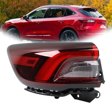 Imagem de Conjunto de luz traseira externa tipo LED compatível com lâmpada traseira de escape Ford 2023-2025 lado esquerdo do motorista PJ6B-13405-A