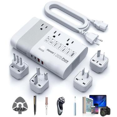 Imagem de Conversor de tensão DOACE 500W Max 220V a 110V para Europa