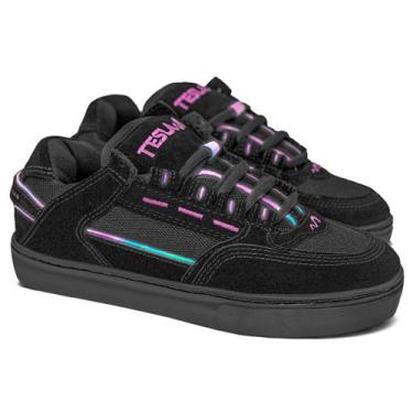 Imagem de Tênis Tesla Coil Black Purple Original, 36, Preto