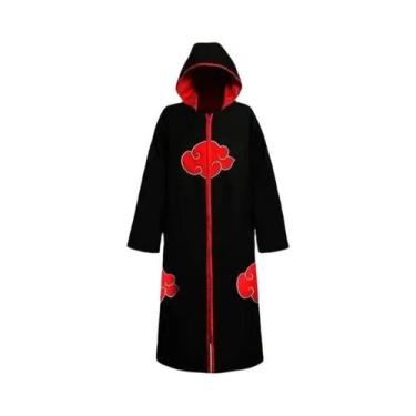 Imagem de Fantasia De Cosplay De Anime Uchiha Itachi Com Capa De Nuvem Vermelha 