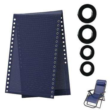 Imagem de Tecido de substituição de cadeira de gravidade zero, pano de reparo de cadeiras reclináveis por gravidade com 4 peças de cordões de substituição para cadeiras antigravidade, poltrona reclinável ao ar