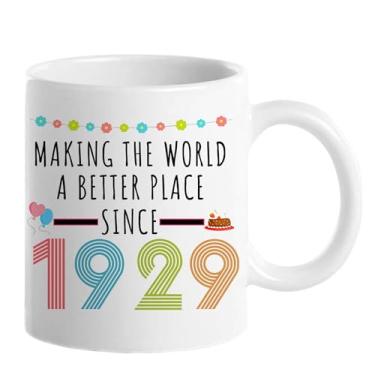 Imagem de Choinn 1929 Presentes de aniversário de 97 anos para mulheres e homens, presente de aniversário de 97 anos, caneca de café para mãe, pai, avó, vovô, ideias de presentes de aniversário de 97 anos, Dia