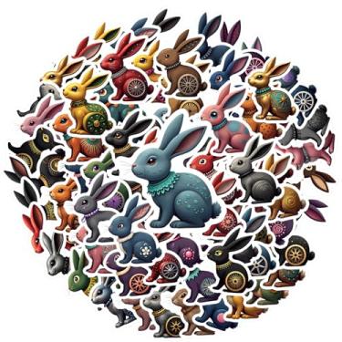 Imagem de 70 peças de adesivos de papelaria do zodíaco de coelho do zodíaco para telefone faça você mesmo, guitarra, notebook, mala, copo, guitarra, laptop, capacete, skate