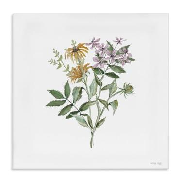 Imagem de Stupell Industries Arte de parede em tela de mistura botânica florescente, design de Cindy Jacobs, 43 x 43 cm
