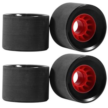 Imagem de 4 rodas LED Flash Longboard, rodas de skate PU 80A, 6 x 5 cm, altura com luzes embutidas