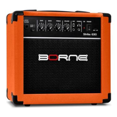 Imagem de Amplificador para Guitarra Borne Strike G30 15W RMS Laranja - Bivolt