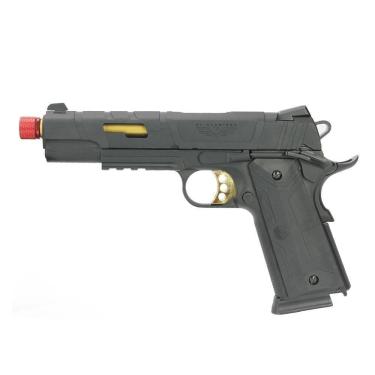 Imagem de Pistola Airsoft Gbb Redwings 1911 Rossi Gold Blowback 6mm