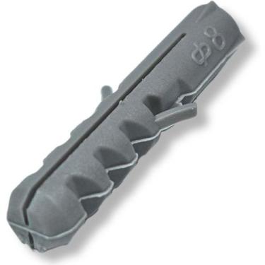 Imagem de Bucha para parafuso nylon fixação forte parede m8 caixa 300 unidades -