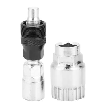 Imagem de Chiffonade Ferramenta de reparo de suporte inferior de bicicleta - extrator de manivela de aço de alto carbono e removedor de suporte inferior para kit de manutenção de bicicletas de estrada/montanha