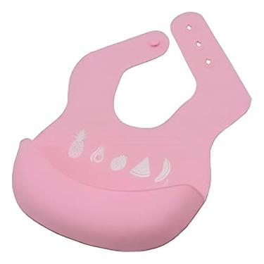 Imagem de Zoop Toys Babador Com Bolso Rosa Em Silicone