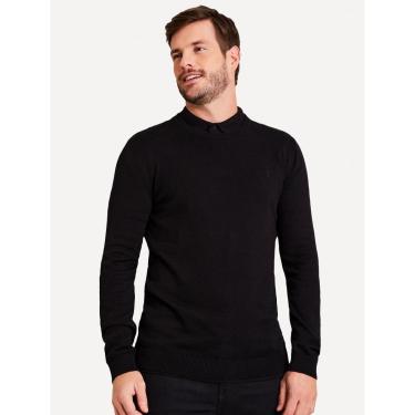 Imagem de Suéter Reserva Masculino Tricot Basico Gola Careca Preto-Masculino