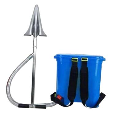 Imagem de KiBcsLic Mochila de fertilizante manual com pá para solo duro, economiza trabalho, versátil para pomares e plantações, ferramenta para fertilização