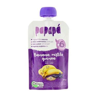Imagem de Papinha Orgânica Banana, Mirtilo e Quinoa Papapa 100gr
