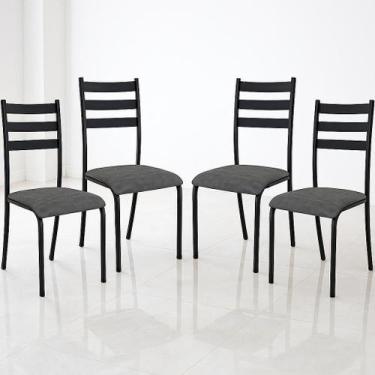 Imagem de Kit 4 Cadeiras de Cozinha Sala Jantar Varanda Sala de Estar Epoxi 541.