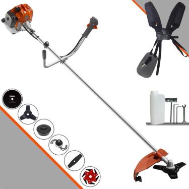 Imagem de Roçadeira Profissional À Gasolina RL520ACNTK 52cc 2HP Com Carretel e Lâmina 3 Pontas + EXTRA Lâmina Facão, Lâmina 6 Pontas, Lâmina 80 Dentes e Trimmer