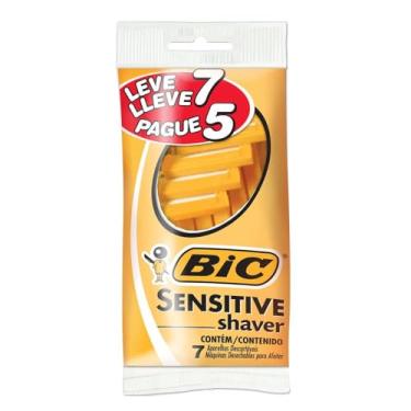 Imagem de BIC Aparelho De Barbear Sensitive Shaver Com Cabo Antideslizante 904426 Embalagem Leve 7 Pague 5