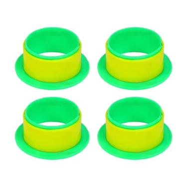 Imagem de Xgdsnly Dispensador de Filme Stretch Compacto para Paletes com 4 Alças para Filme Stretch, Ideal para Escritório E Residências, 76mm, Verde Amarelo