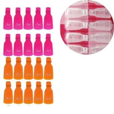 Imagem de 20 Clip Dedeiras Remoção Unha Gel Esmalte Fibra Reutilizável - LULLU P