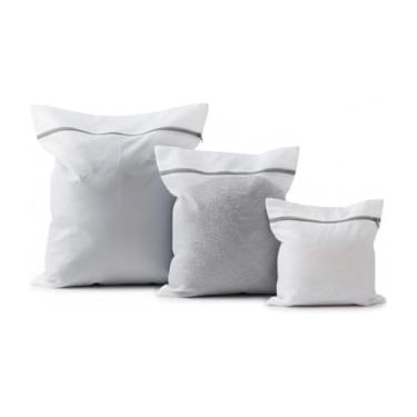 Imagem de Conjunto de 3 Sacos para Lavar Roupas Delicadas, Protetores de Lavanderia com Zíper, Malha de Poliéster, Tamanhos Variados para Lingerie e Peças Finas