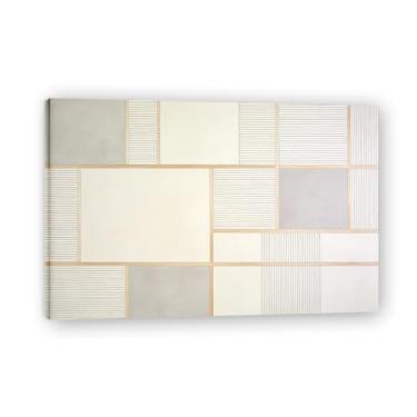 Imagem de Breathing SpaceMinimalista Arte em tela: Serenidade tons neutros grande área em branco para decoração de espaço calmo 20 x 30 cm emoldurado