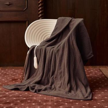 Imagem de Templewet Cobertor elétrico aquecido 127 cm x 152 cm - Cobertor aquecido com 5 níveis de aquecimento e 3 horas de desligamento automático, lavável na máquina, certificação ETL e FCC, proteção contra