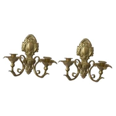 Imagem de Generic Castiçal de parede para vela, suporte para vela tipo candelabro para sala de estar estilo fazenda, Ouro