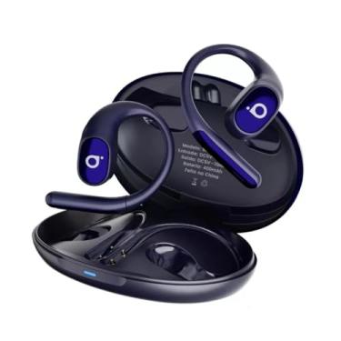 Imagem de Fone de Ouvido Bluetooth 5.4, Estéreo HD, 40h de Autonomia (7h Contínuas), Resistente ao Suor, Design Esportivo, Leve 65g, Controle Touch, Corrida e Dia a Dia. (Azul)