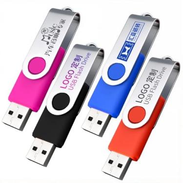 Imagem de Flash drives USB personalizados, pen drive giratório personalizado para presentes corporativos, promoções de negócios, brindes de eventos, lembranças de feiras, cartão de memória USB personalizado com
