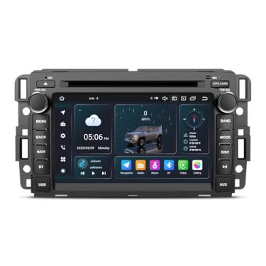 Imagem de SWTNVIN Rádio estéreo automotivo para GMC Sierra Yukon Chevrolet Buick Chevy Silverado Android 14 DVD Player Double Din 17.8 cm IPS 1280 * 720 QLED rádio multimídia 4G Navi suporta WiFi BT SWC