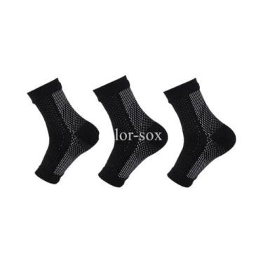 Imagem de Meias De Compressão Para Suporte De Tornozelo, 2 Pares, Design De Dedo