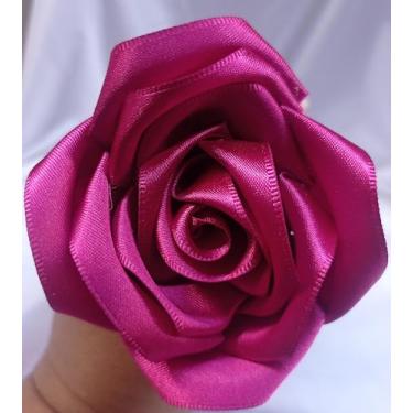 Imagem de Buquê de Rosa Eternas de Cetim+6 Fotos (16 Rosas) (Pink)