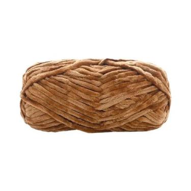Imagem de Fio De Lã De Veludo Super Macio 100g Material De Tricô Grosso Para Cha