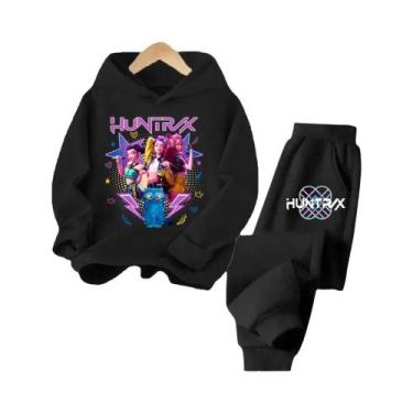 Imagem de Conjunto De Moletom Com Capuz Para Crianças K-pop Demon Hunter Menina 