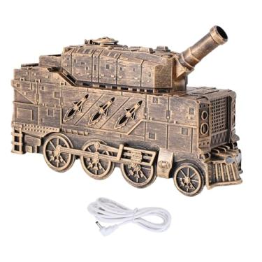 Imagem de Diydeg Difusor de óleo Essencial, 300ml Cuspindo Círculo Design Difusor de Aromaterapia Umidificador de Névoa Fria Com Temporizador de 2h 8h, para Mesa de Quarto de Escritório (Bronze)