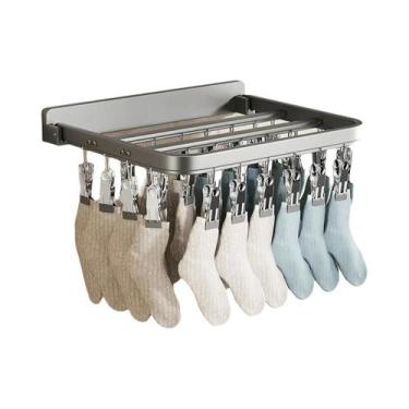 Imagem de Cabide Dobrável À Prova De Vento Multifuncional Para Meias, Roupas Ínt
