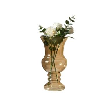 Imagem de Vaso Natalia Vidro Ambar e Incolor Medio 35cm(AMBAR)