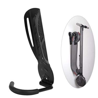 Imagem de HUIOP Gancho de Parede de Aço Resistente, Liga Alumínio Preto Dobrável Rack Estacionamento Mountain Bike Scooter Elétrico Ferramenta Suporte Exibição Bicicleta Com