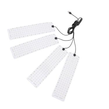 Imagem de SUNGOOYUE Luzes LED para Cultivo de Plantas de Interior, Espectro Completo, Painel Ajustável 3 9 12H Com Temporizador Automático para Mudas, Suculentas, Estufa para Escritório Doméstico (4 cabeça)