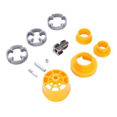 Imagem de Kit de rosca de tubo de PVC, conjunto de ferramentas de rosqueador de tubos portátil multifuncional eficiente com 3 moldes redondos de plástico reutilizáveis para tarefas de encanamento de broca