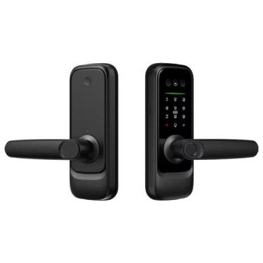 Imagem de Fechadura Digital Inteligente Impressão Digital Biometria Senha Cartão