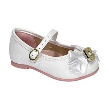 Imagem de Sapatilha Molekinha Baby 2106.1066 Verniz Branco-Unissex